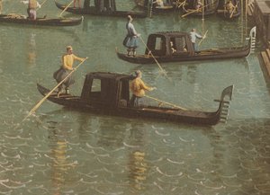 La entrada al Gran Canal y la iglesia de Santa Maria della Salute, Venecia (detalle)